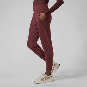 Athleta Red Joggers High-Rise Performance Fit